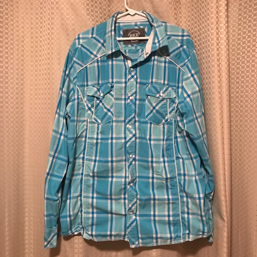 BKE long sleeve snap shirt
